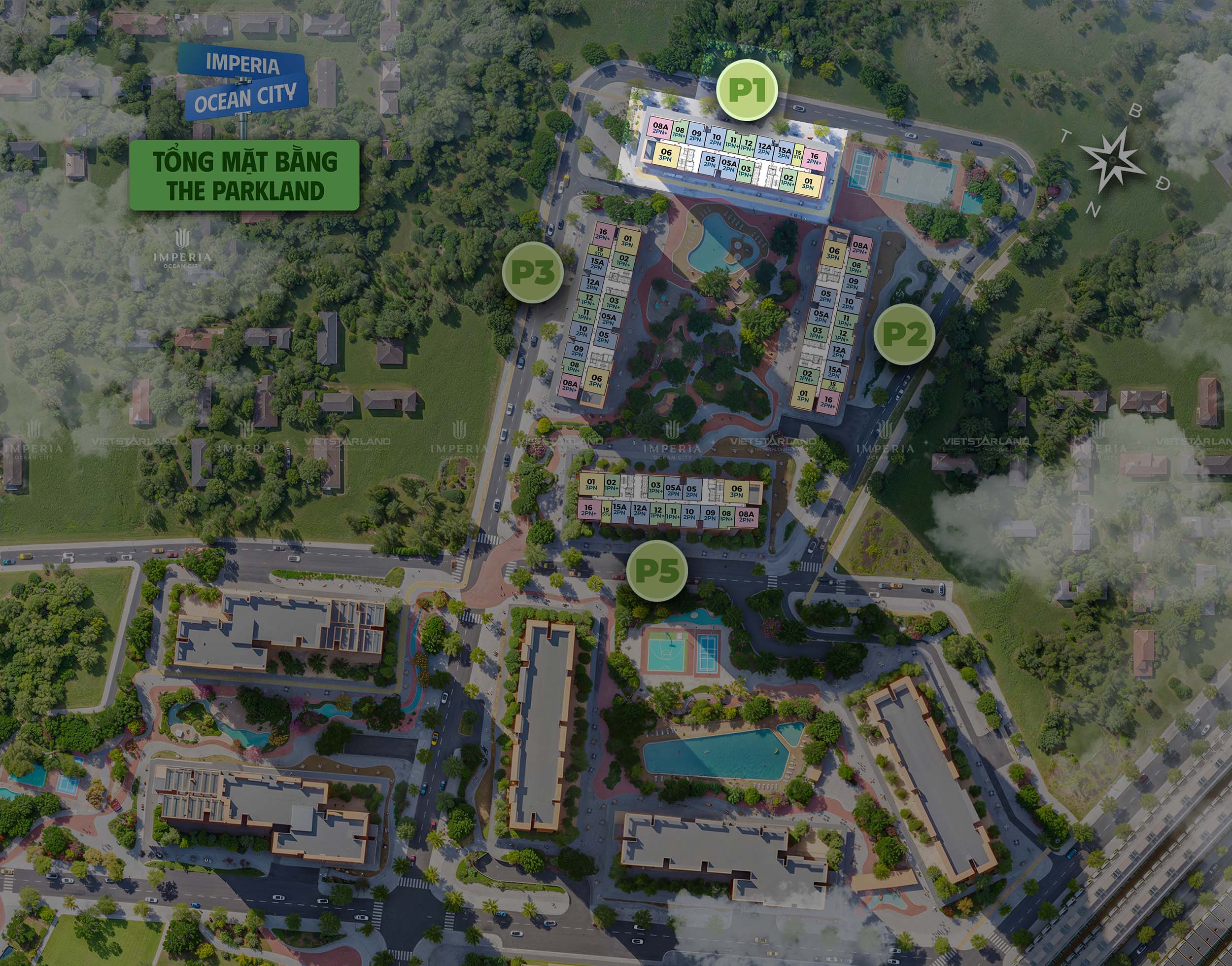 Vị trí Tòa P1 Phân khu The Parkland Imperia Ocean City vi-tri-toa-p1-phan-khu-the-parkland-imperia-ocean-city