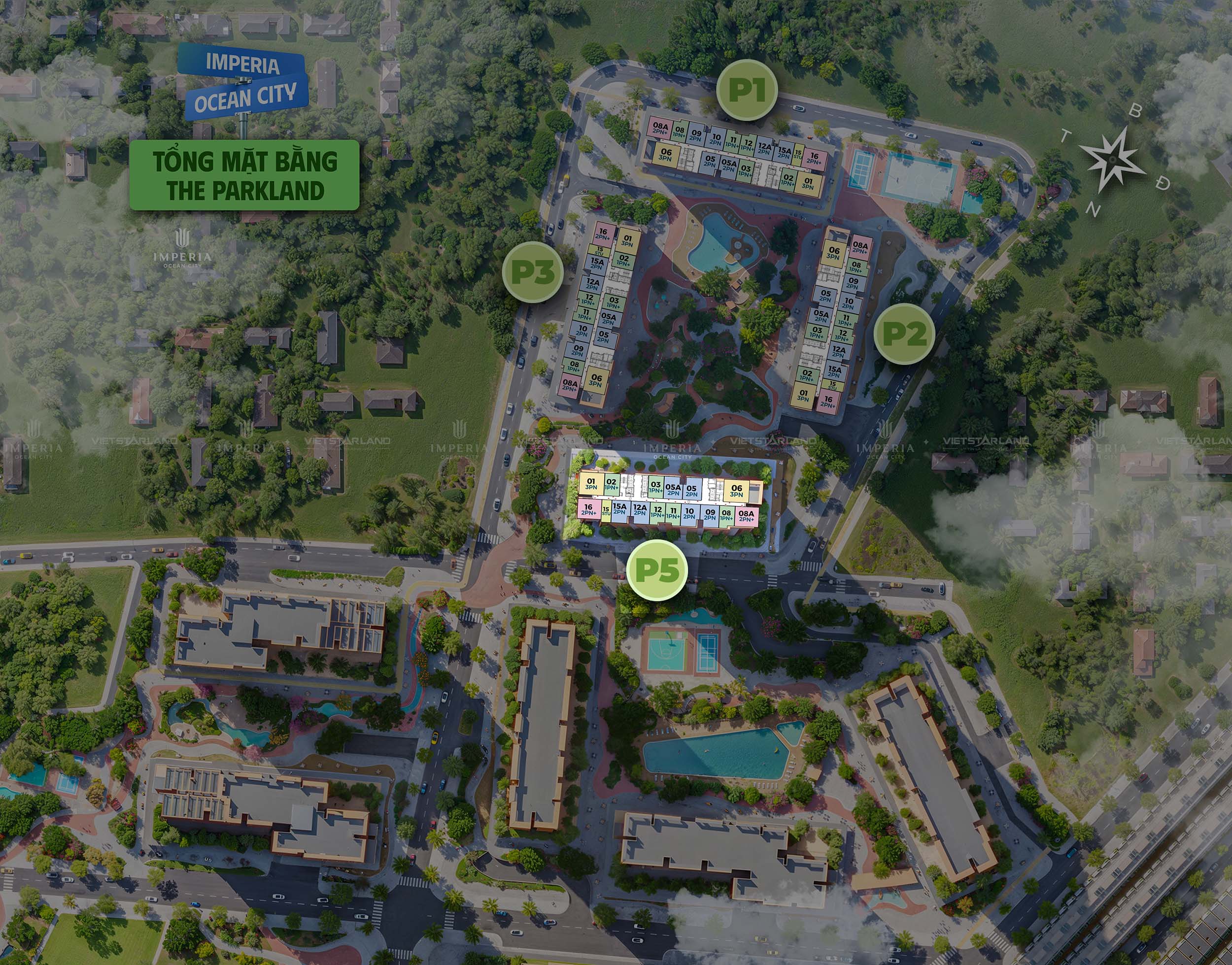 Vị trí Tòa P5 Phân khu The Parkland Imperia Ocean City vi-tri-toa-p5-phan-khu-the-parkland-imperia-ocean-city